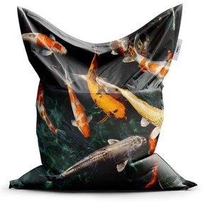 Sac de șezut Classic pești - pentru copii, portocaliu / negru