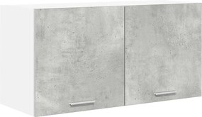 vidaXL Dulap suspendat Gri din beton 80 x 31 x 40 cm Lemn compozit