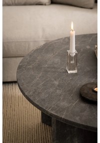 Măsuță de cafea gri rotundă din marmură ø 90 cm Vega – Actona