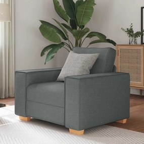 vidaXL Canapea fotoliu gri închis, 60 cm, material textil