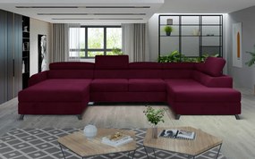 Canapea modulara, extensibila, cu spatiu pentru depozitare, 370x98x190 cm, Josette R01, Eltap (Culoare: Gri inchis / Dora 96)