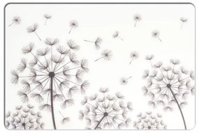Suport vesela din PP, Dandelion Rectangle Alb / Negru, L45xl30 cm