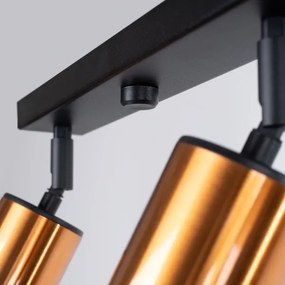 Spot Sollux SL.1379 WINX 4xGU10/10W/230V negru/cupru