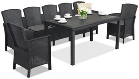 Set mobila ratan Lido Apetito Max 7 antracit Bica