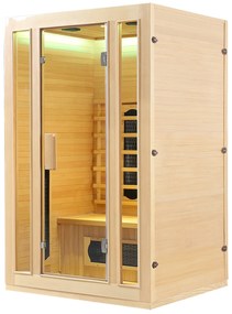 Infračervená sauna/tepelná kabína Nyborg S120K s keramikou, panelovým radiátorom a drevom Hemlock