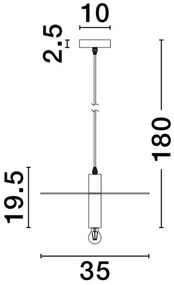 Lustra/Pendul design modern ROYAL auriu