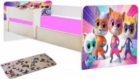 Pat junior Super Pisicute cu saltea