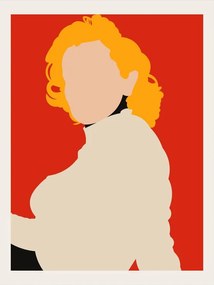 Ilustrație Marilyn Monroe Minimalist Pop Art, Retrodrome