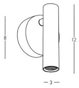 Aplica Dormitor  H48-G Zambelis LED, Auriu, Grecia