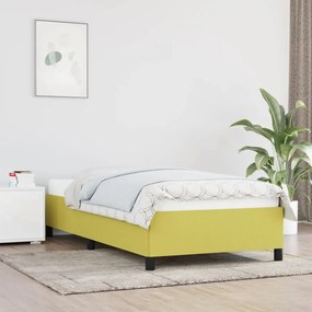 347049 vidaXL Cadru de pat, verde, 100 x 200 cm, material textil