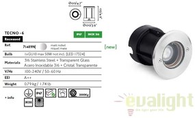 SPOT INCASTRABIL DE EXTERIOR TECNO-6 INOX 71489N