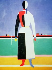 Reproducere Woman with a Rake, Malevich, Kazimir Severinovich