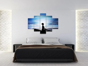 Tablou - Femaia meditând (150x105 cm)