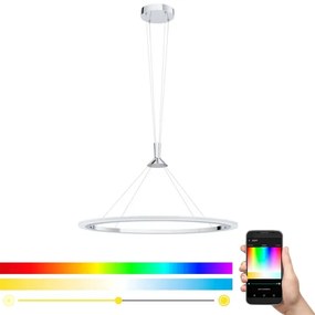 Lustră LED RGB pe cablu dimabilă HORNITOS-C LED/37W/230V Eglo 98427 + telecomandă