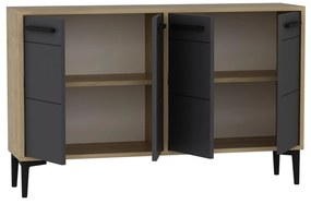 Comodă Daduko (stejar zafir + antracit) . 1095297