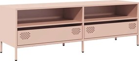 vidaXL Dulap TV, roz, 135x39x43,5 cm, oțel laminat la rece