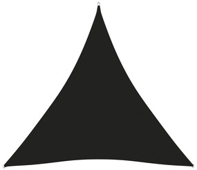 Parasolar, negru, 3,6x3,6x3,6 m, tesatura oxford, triunghiular Negru, 3.6 x 3.6 x 3.6 m