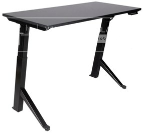 Birou reglabil electric TerrA2Y Black-cadru in Y / profil cadru negru (Dimensiune blat: 120x60 cm, Culoare blat: Stejar negru 18mm)