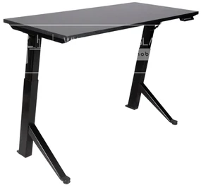 Birou reglabil electric TerrA2Y Black-cadru in Y / profil cadru negru (Dimensiune blat: 120x60 cm, Culoare blat: Stejar 18mm)