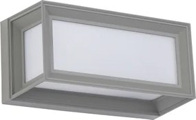 Brilagi - Aplica LED de exterior cu senzor PARKER, 12W, 230V, gri, IP44
