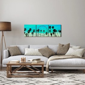 Tablou - California (cu ceas) (90x30 cm)