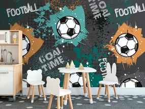 Tapet minge de fotbal în design modern