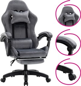 Scaun de birou/gaming, gri, LOPES