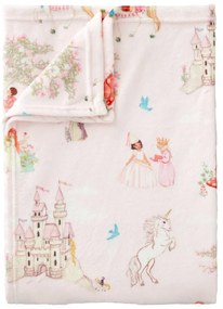Pătură pentru copii roz din micropluș/cocolino 150x200 cm Fairytale – Belle &amp; Boo