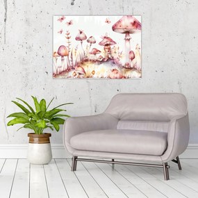 Tablou pe sticlă - Zâna Roz (70x50 cm)