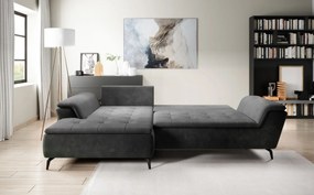 Coltar living extensibil Magic pe stanga - L288 x 186 x h89 cm