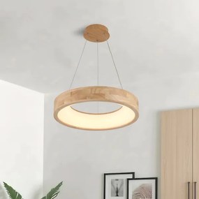 Brilagi -LED Lustră suspendată pe cablu FALCON WOOD LED/30W/230V 3000/4000/6000K 45 cm lemn
