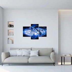 Tabloul abstract albastru (90x60 cm)