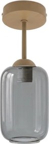 BRILAGI - Lustră aplicată LED R GLASS 1xE27/60W/230V Ø 14 cm bej/gri fumuriu