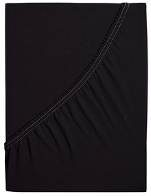 Cearșaf de pat 4Home Mako jersey negru, 90 x 200 cm