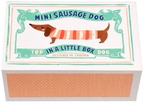Jucărie de pluș Mini Sausage Dog in a Little Box – Rex London