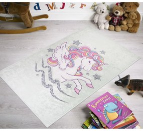 Covor pentru copii 80x150 cm Flying Unicorn – Vitaus