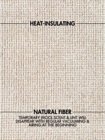 Covor crem țesut manual din lână 200x300 cm Greenwich – Ted Baker