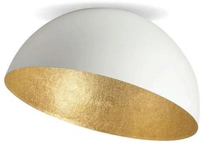 Lustra aplicata design decorativ Doris D-50cm alb/auriu