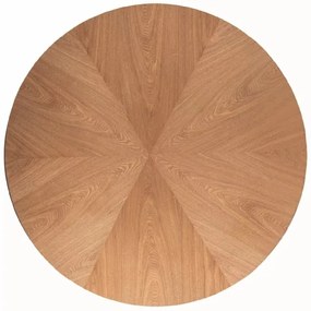 Masa rotunda de dining ANGEL 120x120 cm, decor stejar