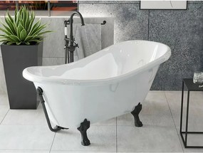 Cada freestanding retro Besco Otylia 160x77 cm picioare negre