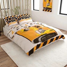 Lenjerie de pat din bumbac luminiscente BAGR portocalie Dimensiune lenjerie de pat: 70 x 90 cm | 140 x 200 cm