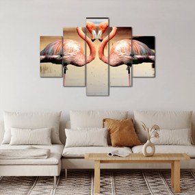 Tablou - doi flamemgo (150x105 cm)