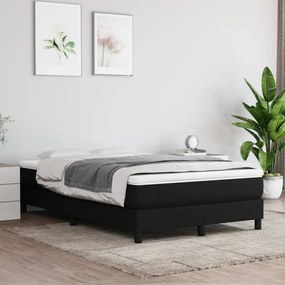 347756 vidaXL Saltea de pat cu arcuri, negru, 120x200x20 cm, textil