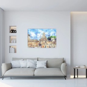 Tablou - Biserica Santa Maria di Loreto, Roma, Italia (90x60 cm)