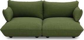 Sumo Sofa Canapea modulara Medium Bouclé, culori multiple - Fatboy Culoare: verde cu frunze