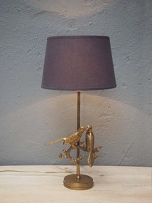 Lampa de masa, cu abajur din in, Two Birds