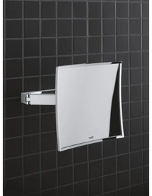 GROHE 40808000 - Oglindă cosmetică SELECTION CUBE 22,3 × 22,3 cm, crom lucios