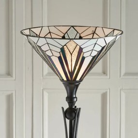 Endon 63933 - Lampă de podea în stil Tiffany ASTORIA, 1xE27/60W/230V, diam. 40 cm