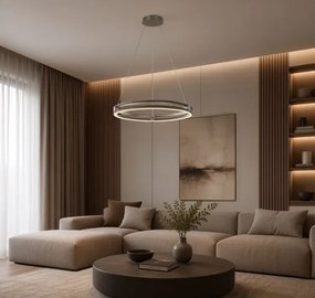 Rabalux 72277 - Lustra LED dimabilă suspendată pe cablu TRIXO 60W/230V 3000-6500K gri+DO