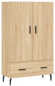 828255 vidaXL Dulap înalt, stejar Sonoma, 69,5x31x115 cm, lemn prelucrat